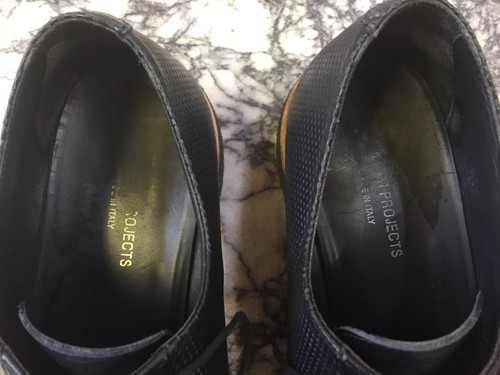 COMMON PROJECTS  Navy Leather DERBY Lace Up Oxford (Mens 11)