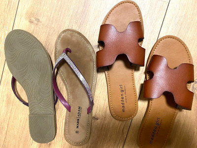2x org. STEVE MADDEN+MARC ADAM Sandalen Gr.40,neu+39, 1x getragen, wie neu