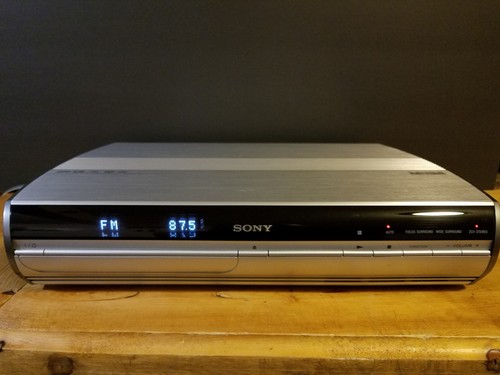 SONY DAV-X1 S-Force Home Theater Receiver Aluminum Case Platinum DVD Super Audio