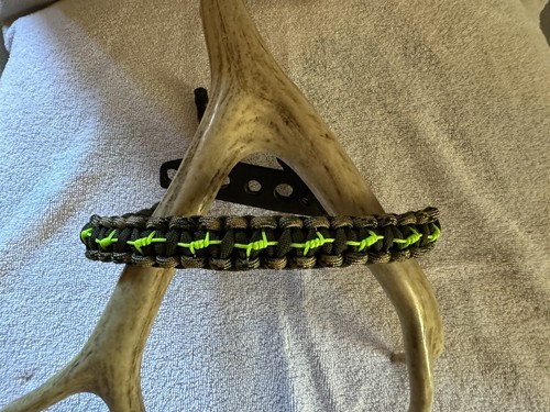 Custom Made Bow Wrist Sling Camo,OD Green And Neon Green