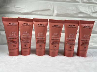 6 Aveda Nutriplenish Treatment Masque Mask LIGHT  Moisture 25ml/0.85oz EA