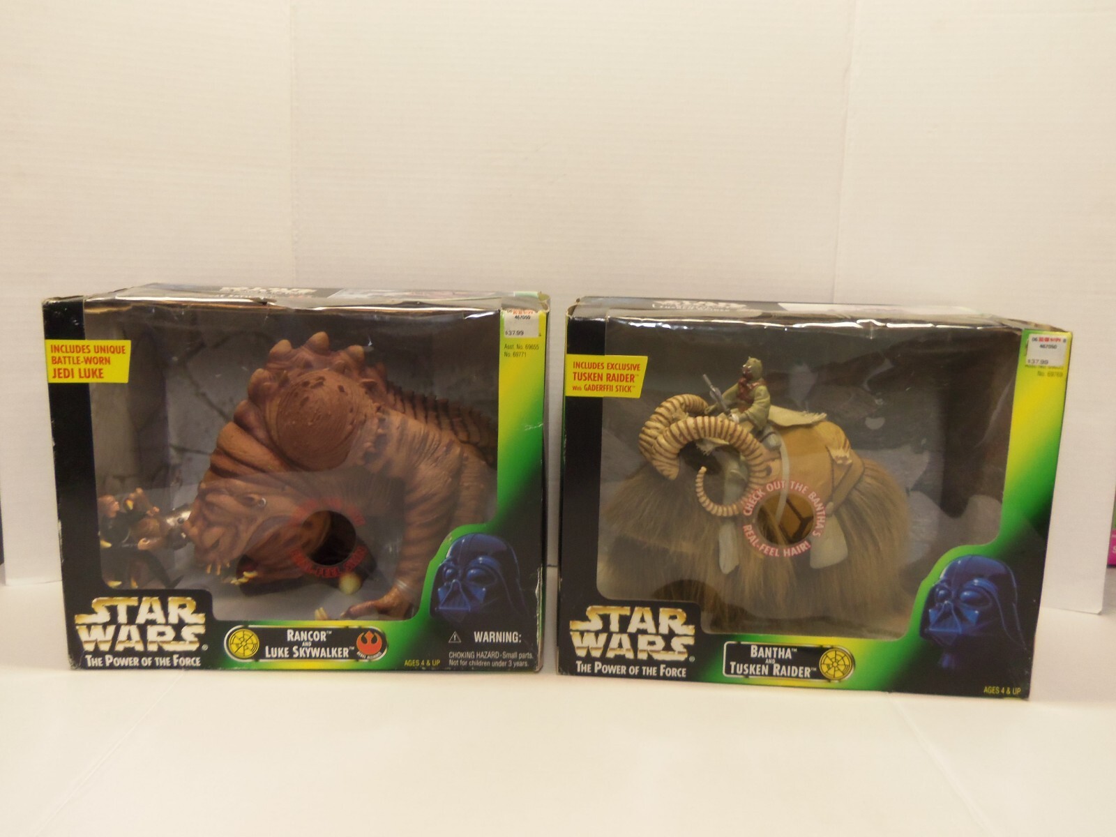 1998 Star Wars POTF Rancor W/ Jeti Luke Skywalker & Bantha W