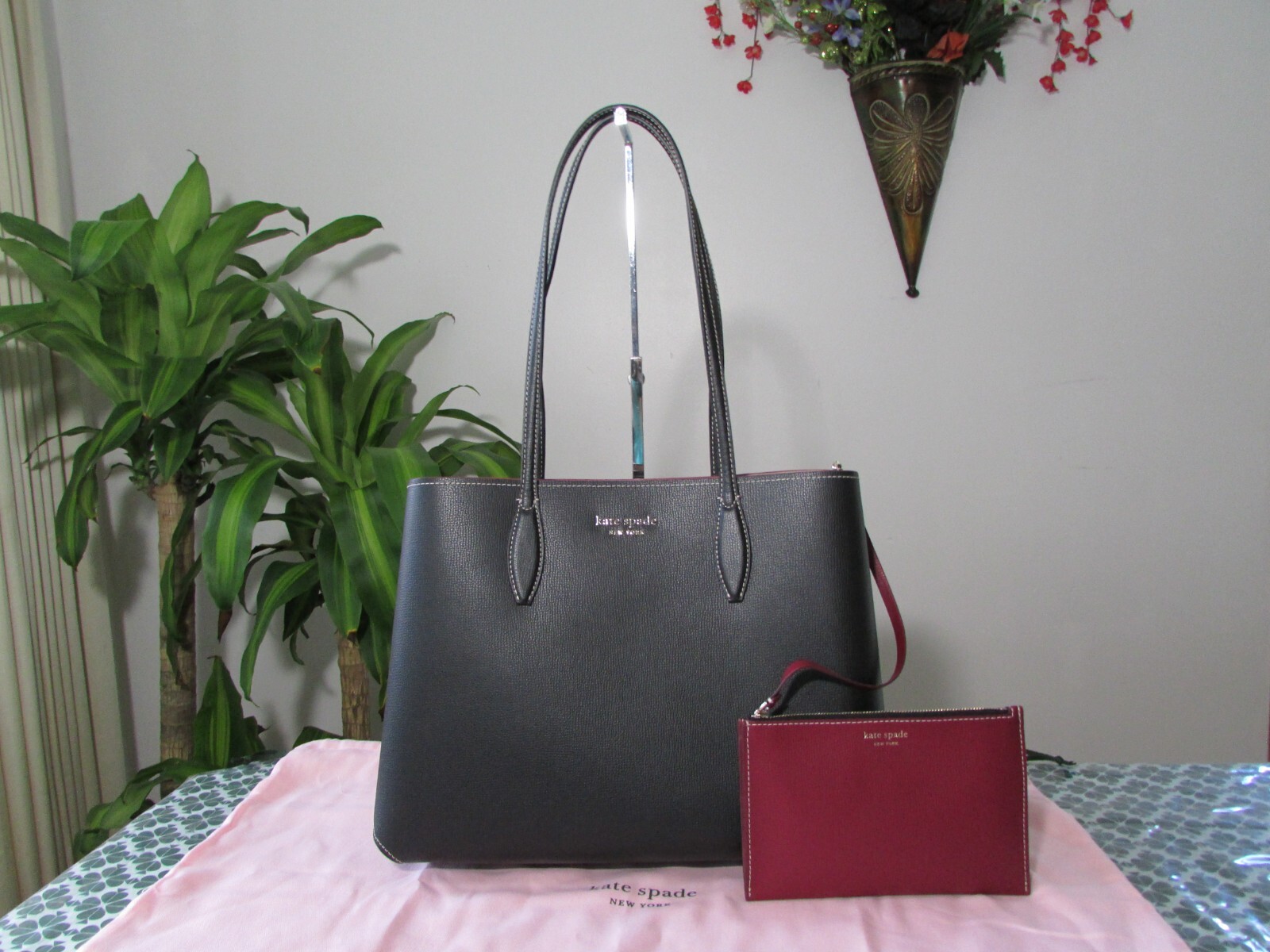 激安!KATE SPADE large molly cabana dotレザー tote A4収納可能 激安!KATE SPADE large molly cabana dotレザー tote A4収納可能