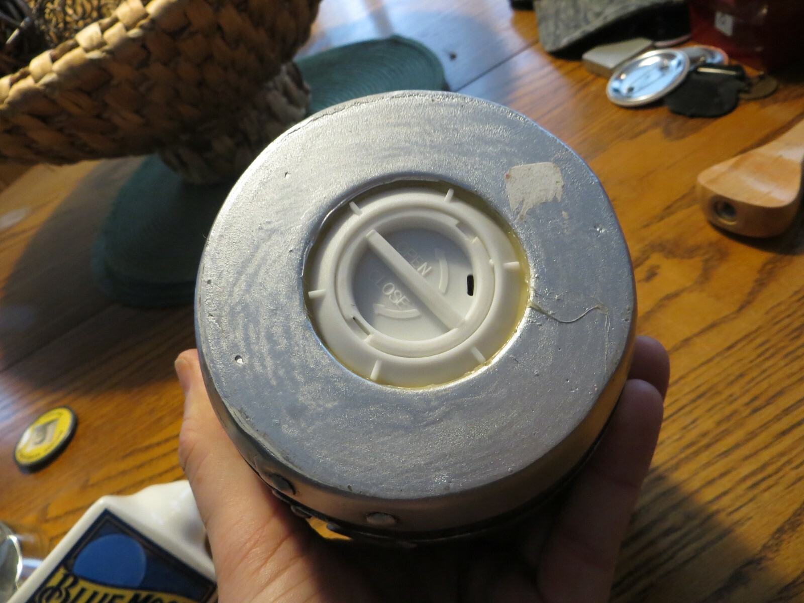 J.LEININKUEGEL BREWING CO.CHIPPEWA FALLS BEER KEG COIN BANK COLLECTIBLE