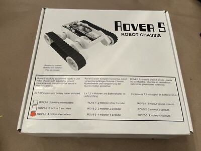 Robot Chassis Rover 5 | With 4 motors and 4 encoders | For Arduino Raspberry PI