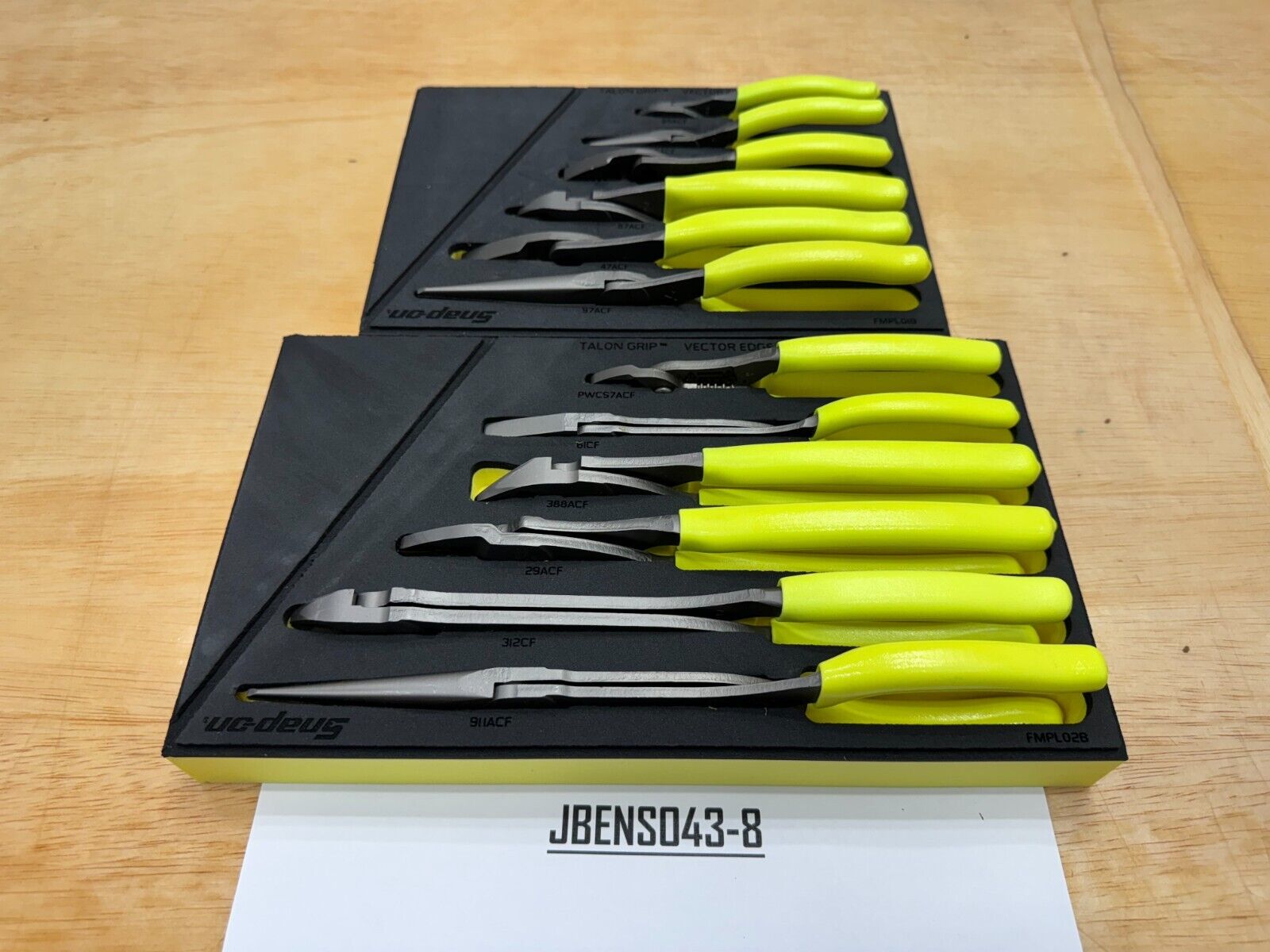 Snap-on Tools USA NEW HI-VIZ 12pc Essential Pliers / Cutters Snap-on Tools USA NEW HI-VIZ 12pc Essential Pliers / Cutters