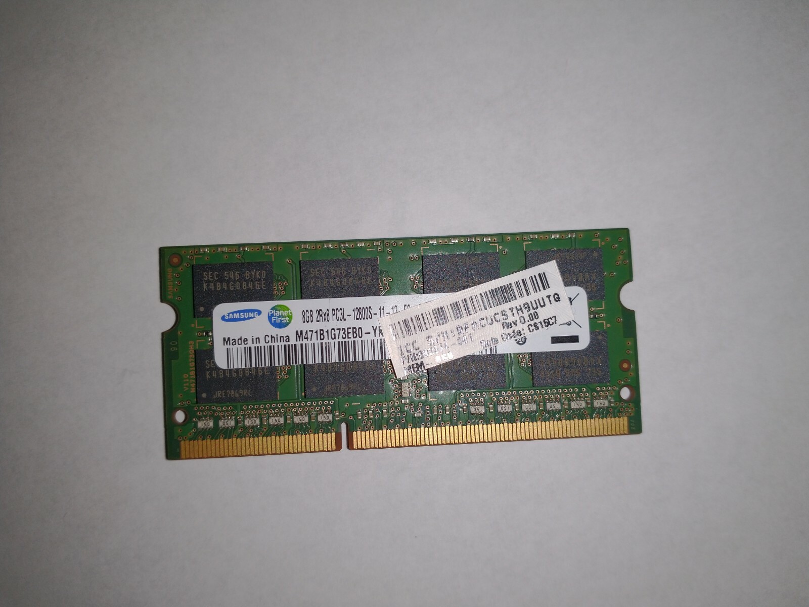 Оперативная память Samsung 8GB 2Rx8 PC3L-12800S 11-13-F3 SODIMM M471B1G73EB0-YK0:  купить с доставкой из США, цена 2 865 руб - (255247264266)