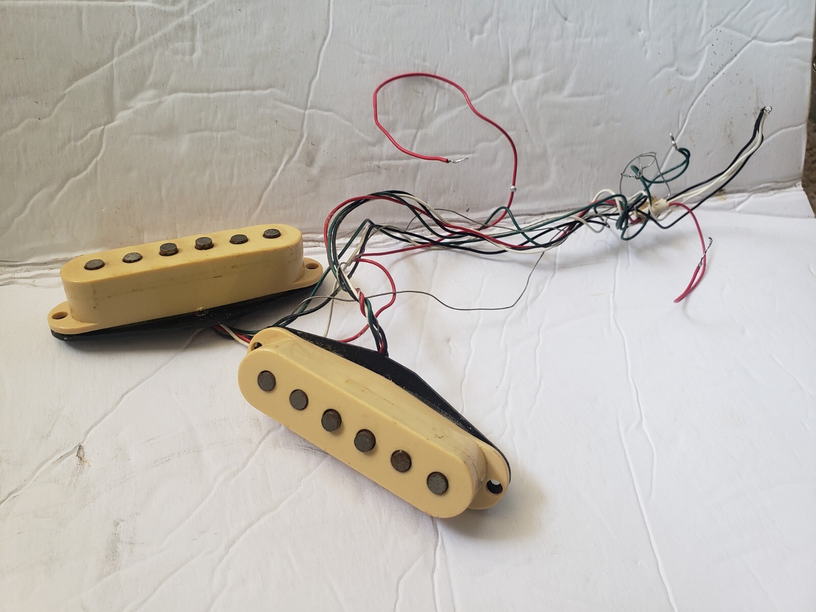 pair of vintage Dimarzio HS-1 Strat Stacked Guitar Pickups