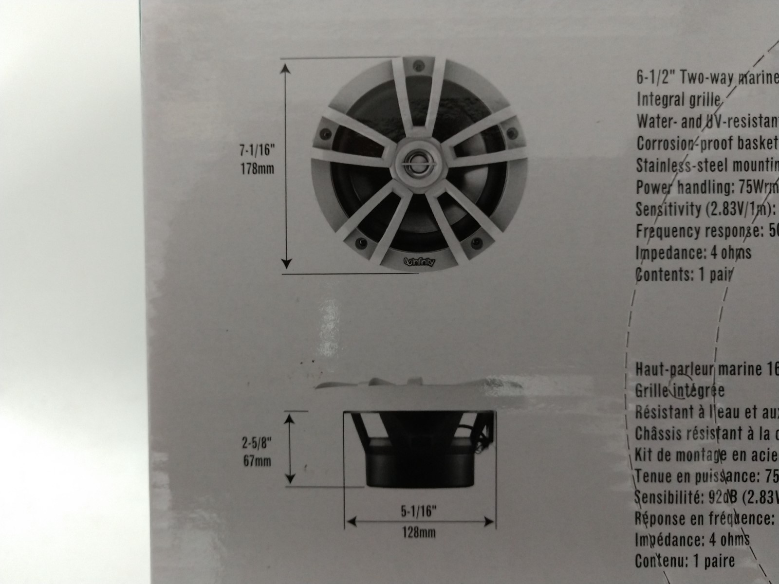 New! Infinity 622MW 450 Watts 6.5