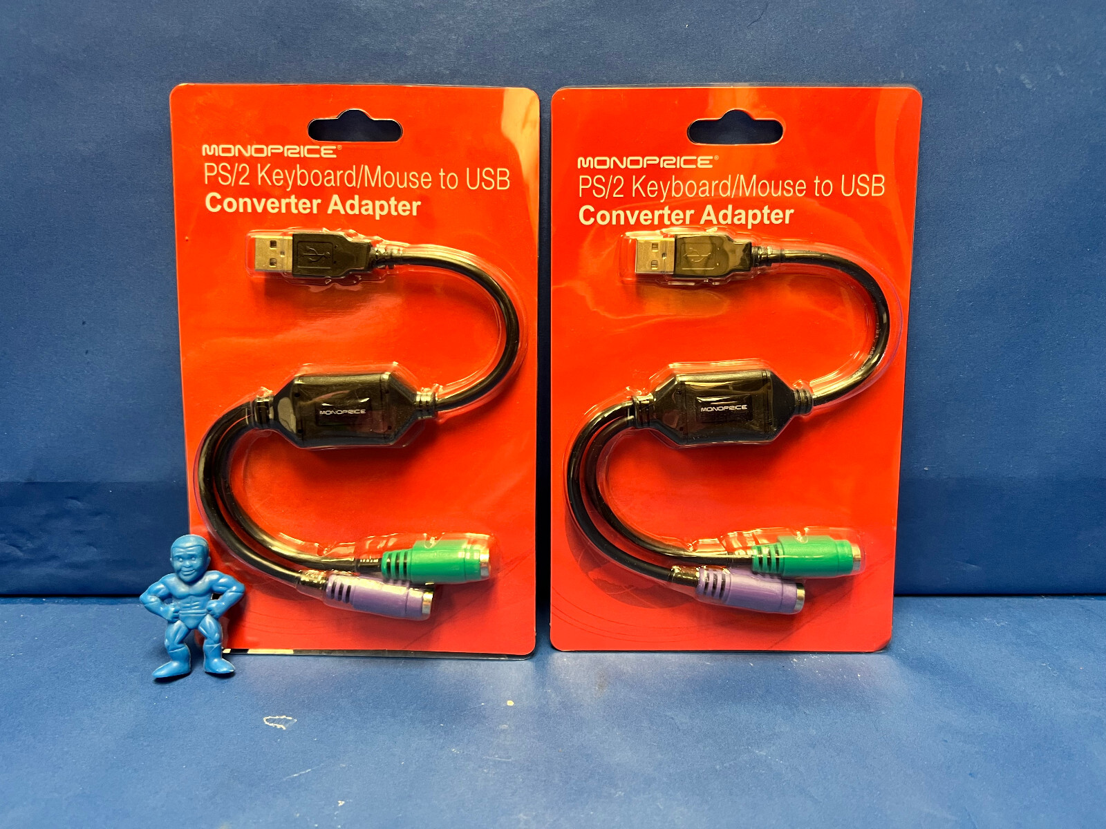 Monoprice 10934 PS/2 Keyboard/Mouse to USB Converter Adapter