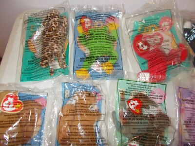 16 McDonald's Mini Teenie TY Beanie Babies 1993 + 1999 Unopened
