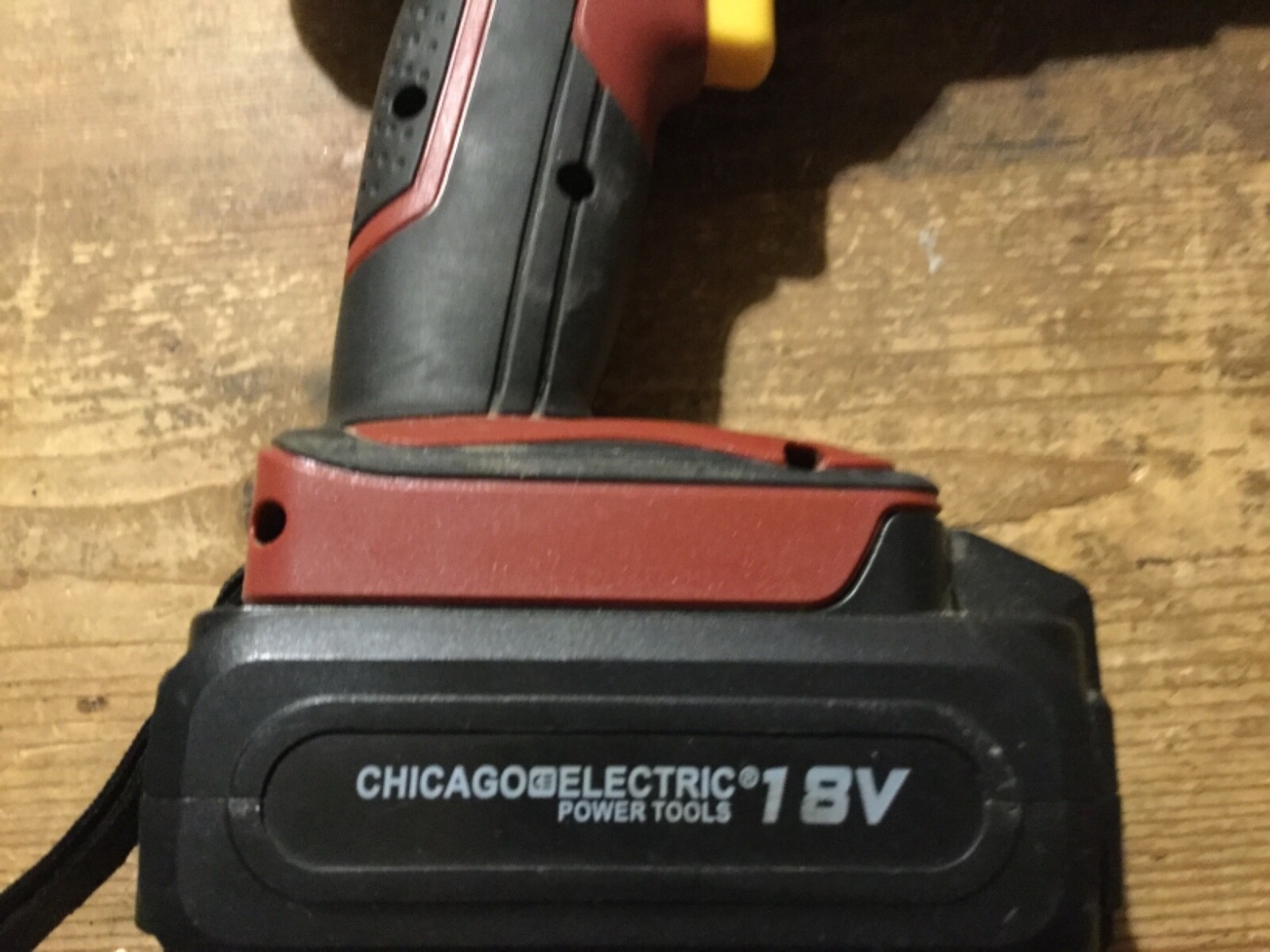 Chicago Electric Cordless Drill Driver 18 Volt In Plastic Case Battery only