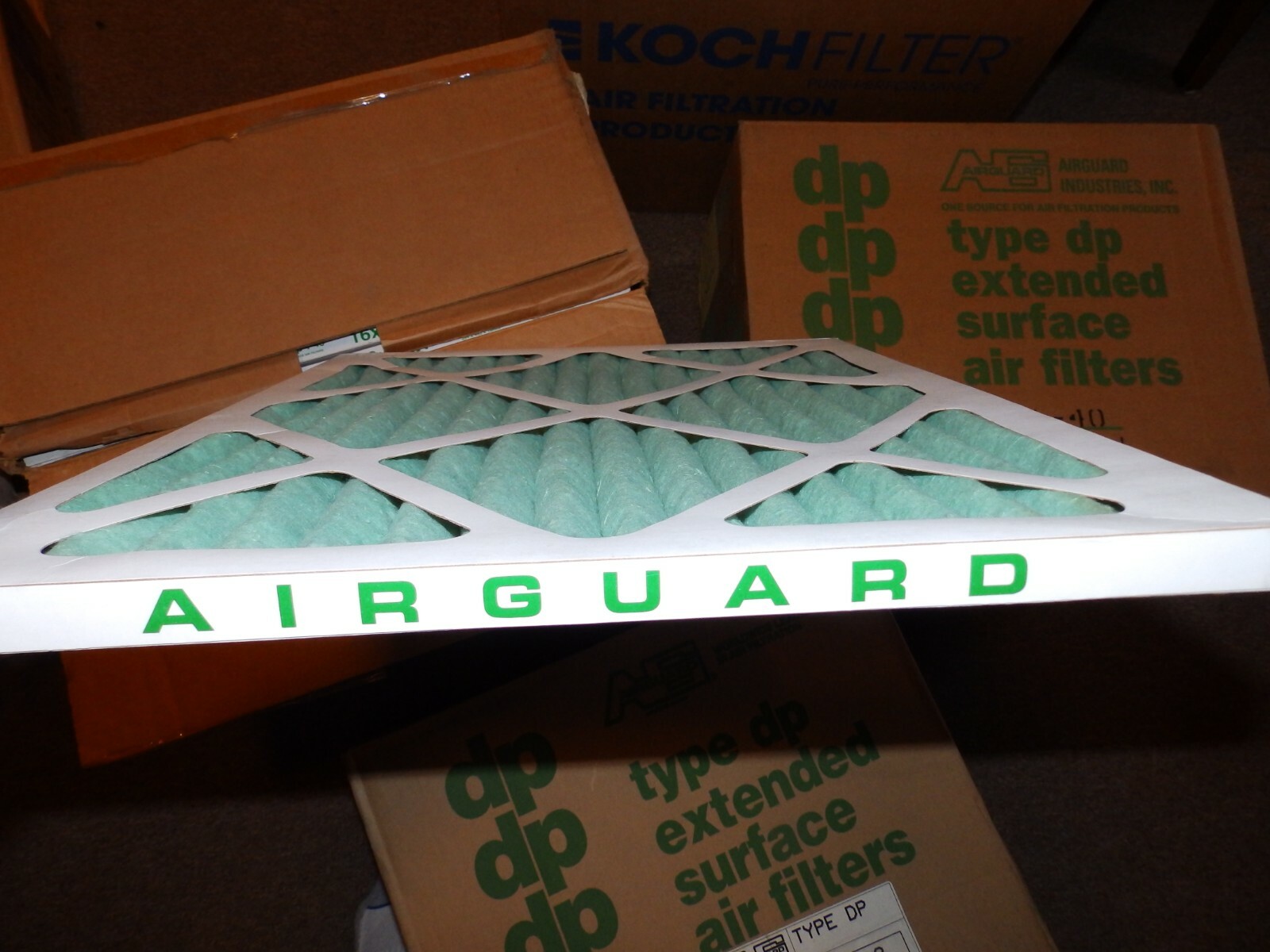 16x20x1 Airrguard type DP 1-40  extended surface Box of 12 - AC/Furnace Filters
