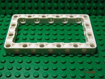 ** 5 CT LOT ** Lego NEW white Technic 7 x 11 open center frame thick lift arm