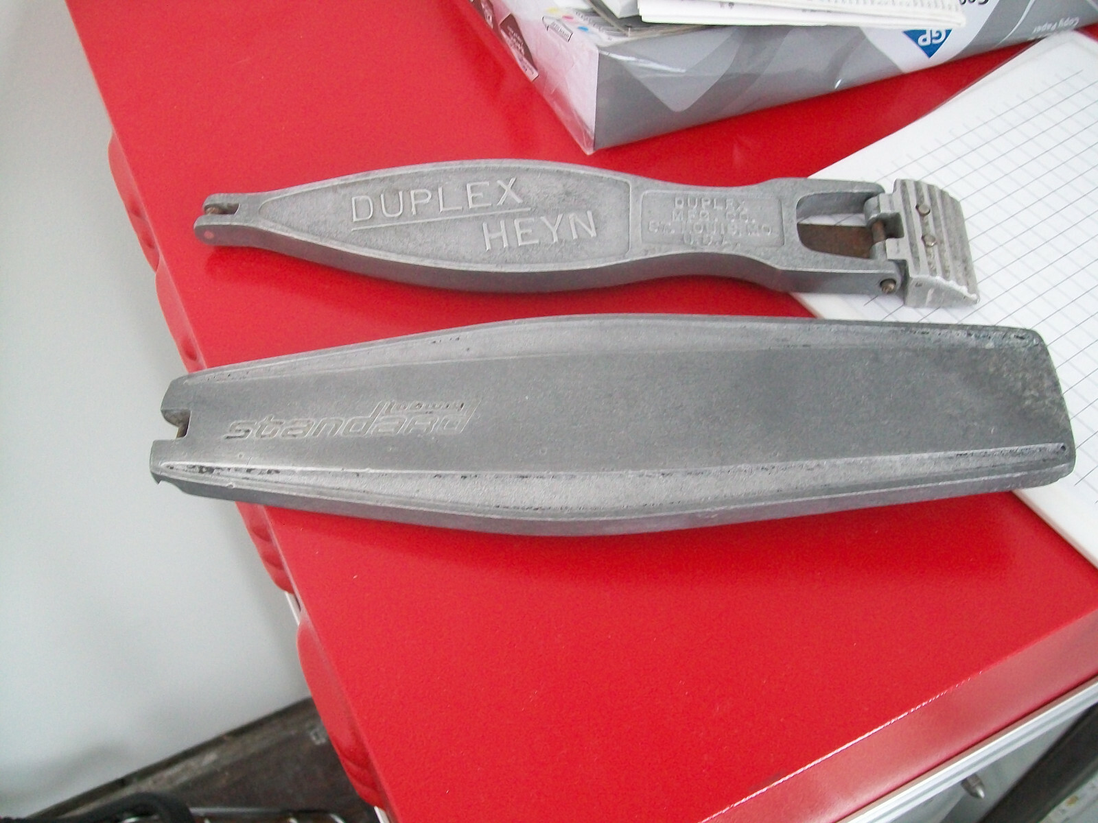 LUDWIG STANDARD AND DUPLEX HEYN VINTAGE DRUM PEDAL FOOT BOARDS