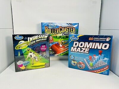 Stem Toy lot RollerCoster Challange, Domino Maze & Invasion of the Cow Snatchers