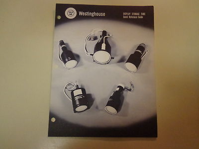 Westinghouse Display Storage Tube Quick Reference Guide 1968 Catalog