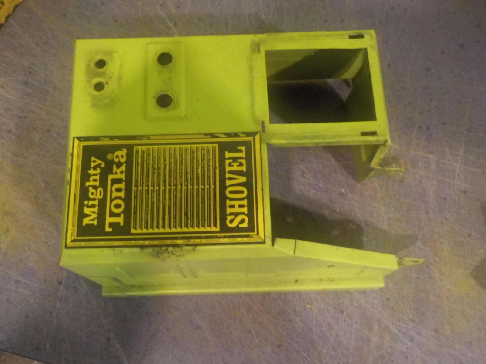mighty tonka shovel body green color for parts