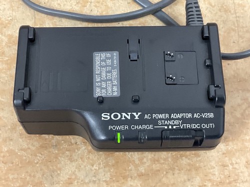Sony AC-V25B Videocámara Adaptador de corriente Cargador Fuente para Handycam...
