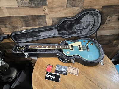 2017 Epiphone Les Paul Traditional Pro II electric guitar Ocean Blueburst W/Ohsc