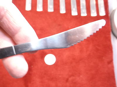 NICE OLD VINTAGE (OBSOLETE) AMERICAN AIRLINES IN-FLIGHT SERVICE FLATWARE KNIFE