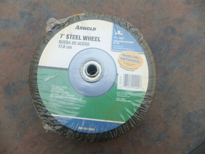 New Arnold Replacement Mower, Universal Tire Steel Wheel 7''x 1.50'', 1/2'' Hub