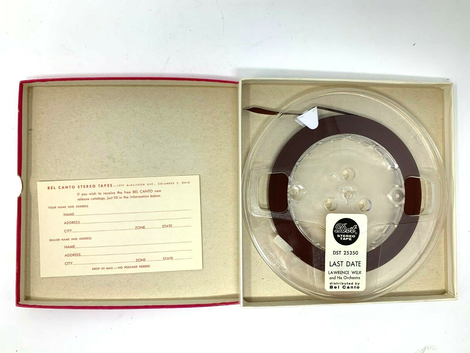 Lawrence Welk Last Date 4-Track Stereo Reel to Reel Tape / 7.5 IPS