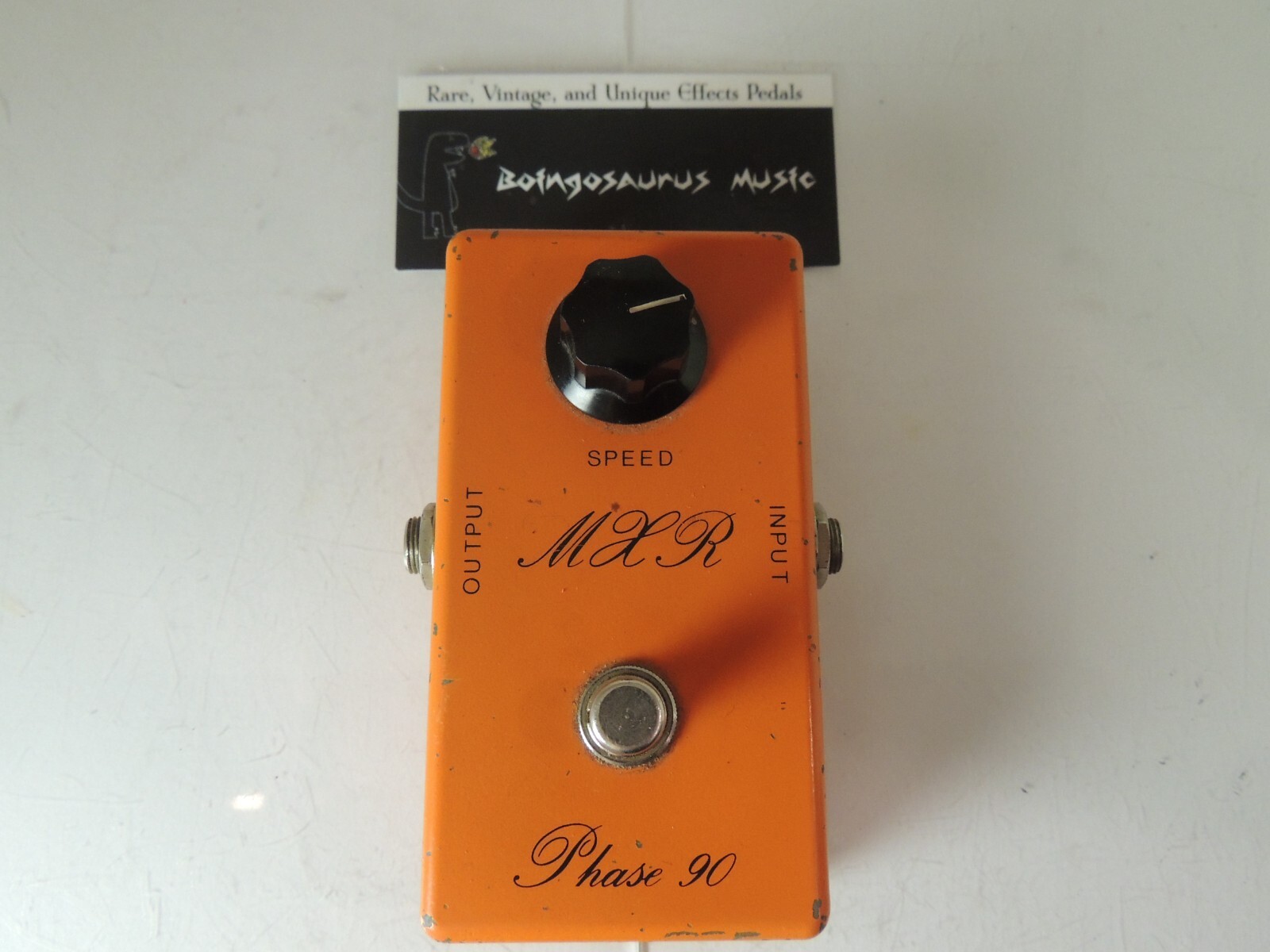 MXR Phase45 Vintage 1970年代のスクリプトロゴ Mxr Phase 45 Vintage Script Logo Bud Box 1975 Orange Effect