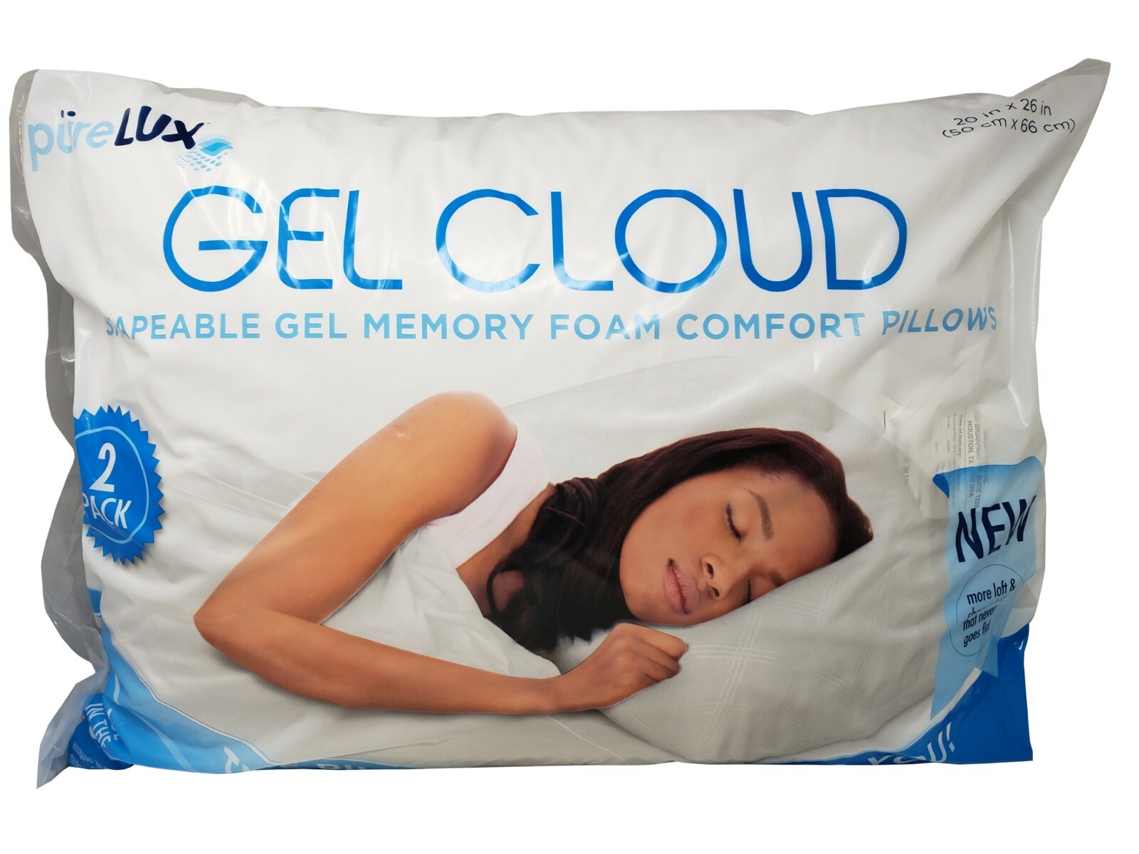 Pure Lux Gel Cloud Shapeable Gel Memory Foam