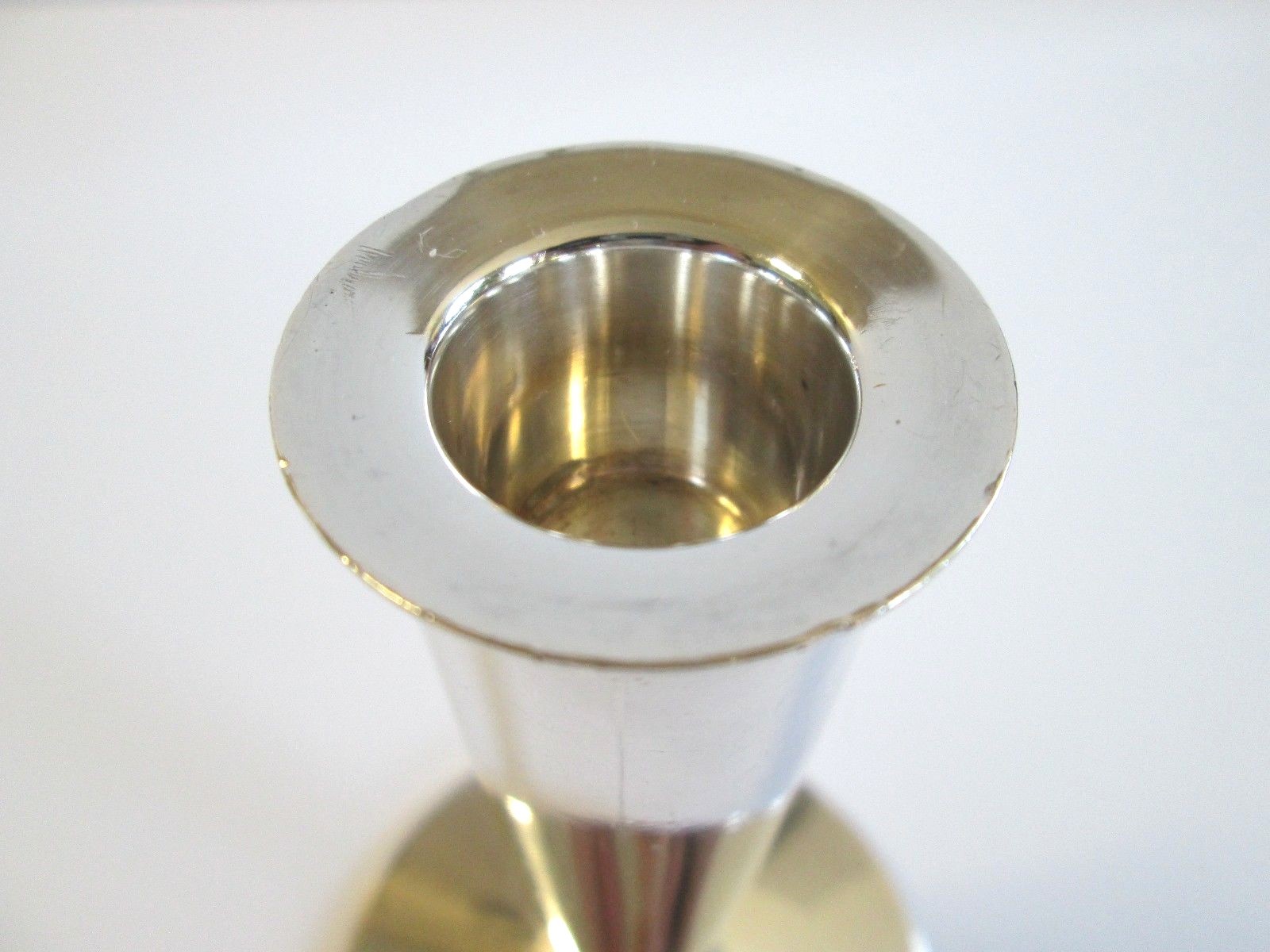 JUST ANDERSEN Danish Denmark Sterling Silver Candlestick Candle Holder