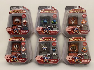 6 Bungees Flick To Stick Figures Single Packs