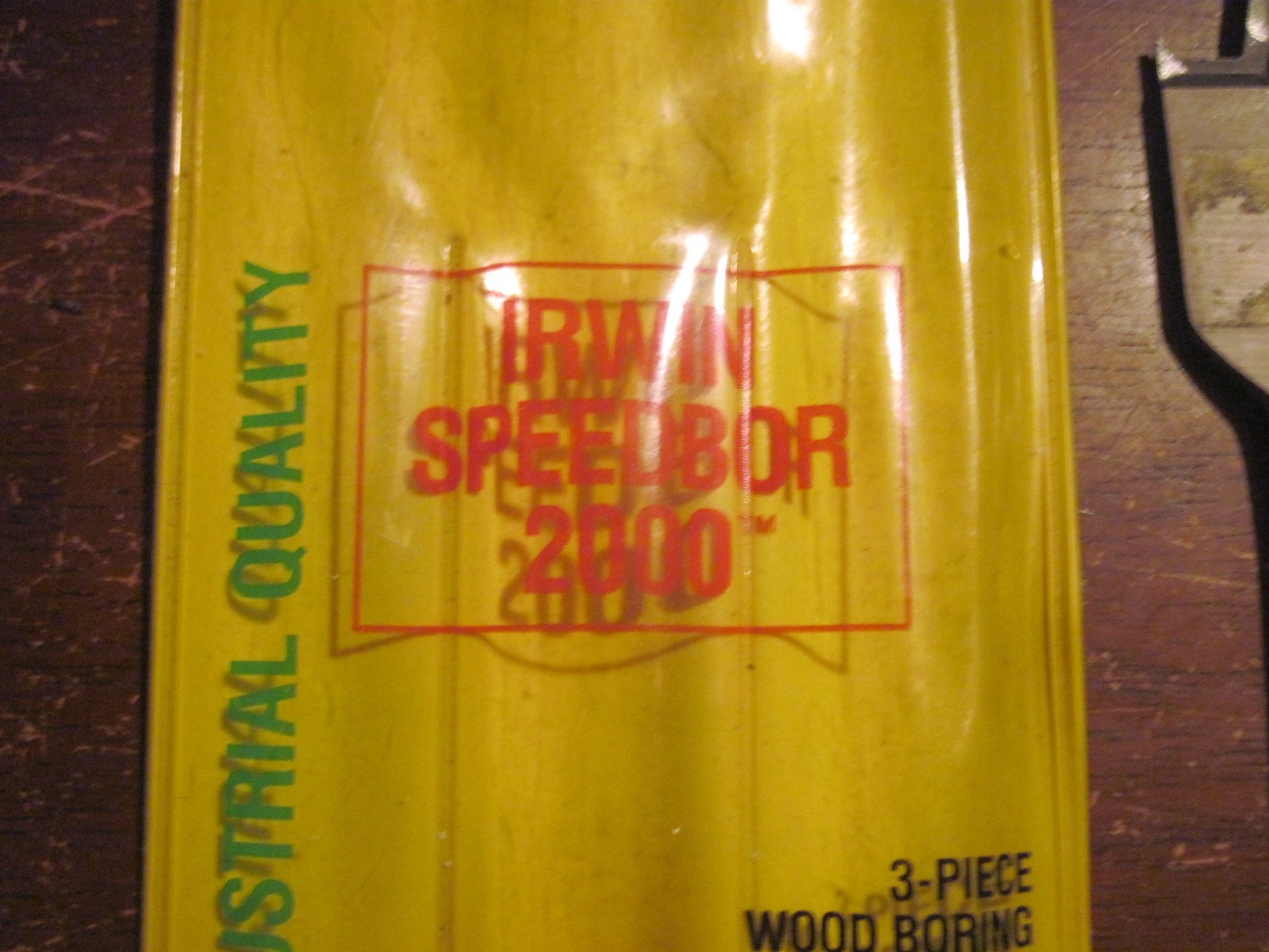 Set of 3 IRWIN Speedbor 2000 Bits in Plastic Pack, 1