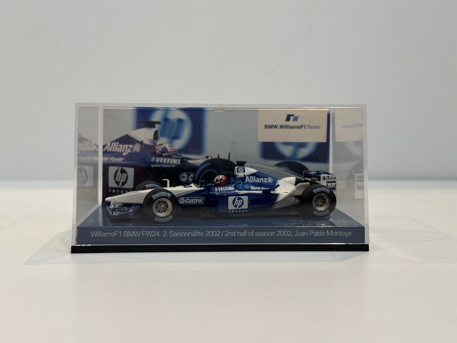 MINICHAMPS DIECAST 1:43 WILLIAMS F1 TEAM BMW FW24 J.P.