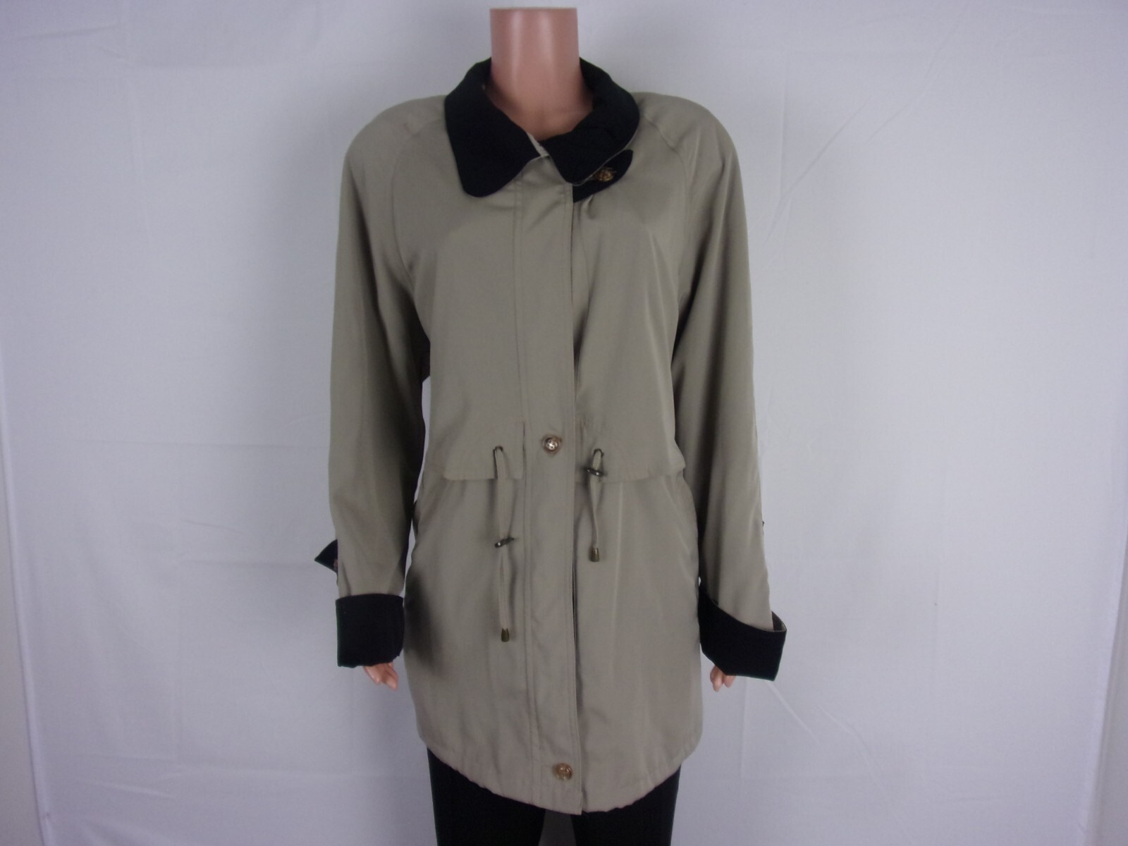 Utex Design Zip Up Long Sleeve Jacket SIZE:L TAN/BLACK | eBay