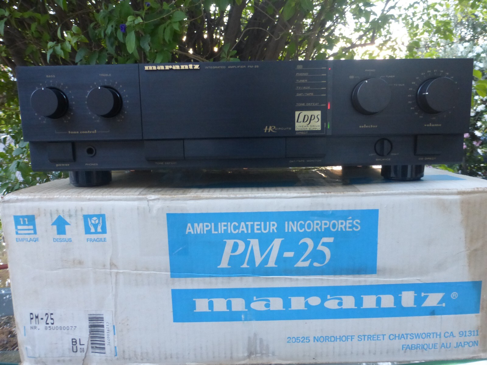 Marantz PM 25 Vintage Integrated Stereo Amplifier Boxed IOB