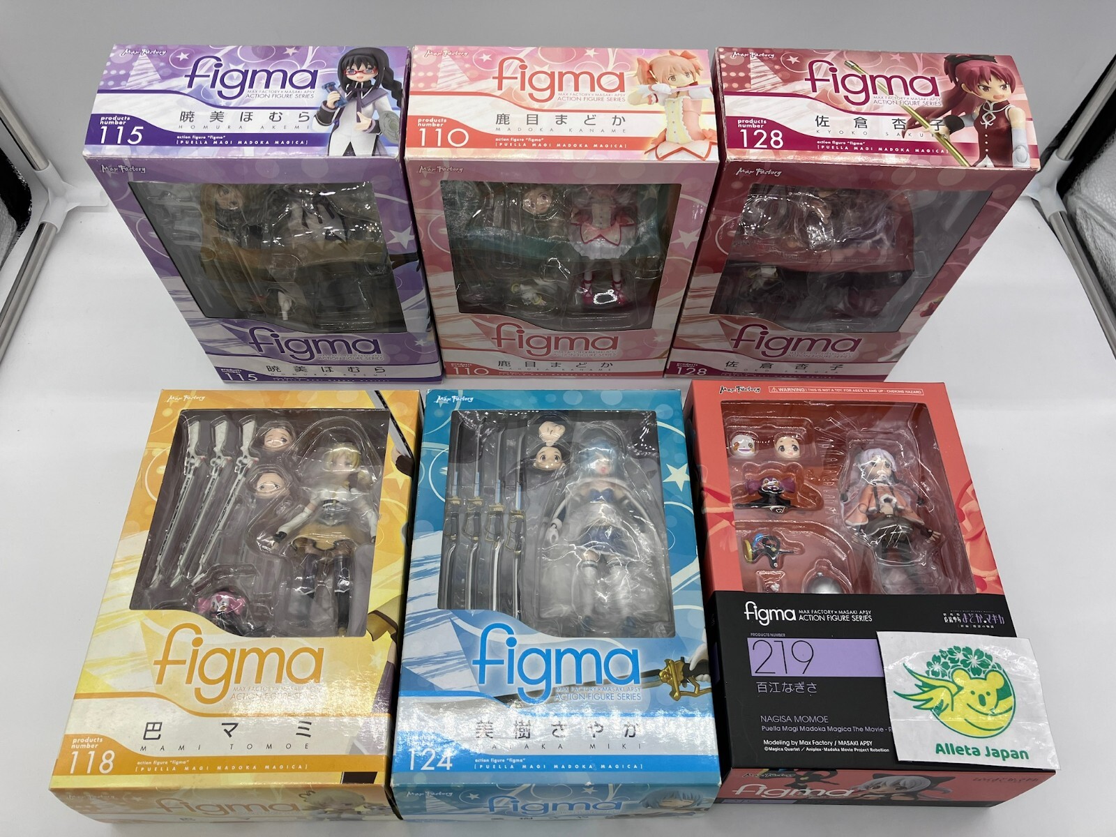 Figma Puella Magi Madoka Magica 6 Pieces Set Madoka Mami Figma Puella Magi Madoka Magica 6 Pieces Set Madoka Mami