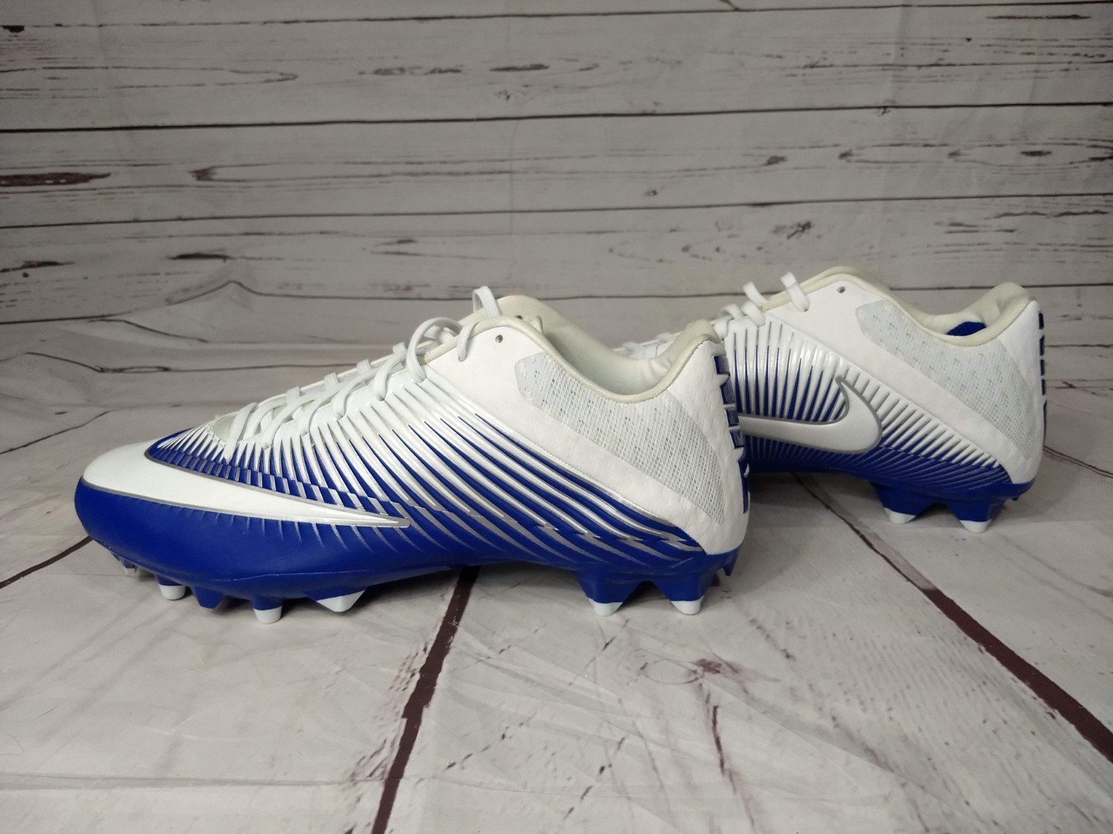 Nike Vapor Speed 2 TD CF 847097-124 Football Cleats White Royal Blue Size 15