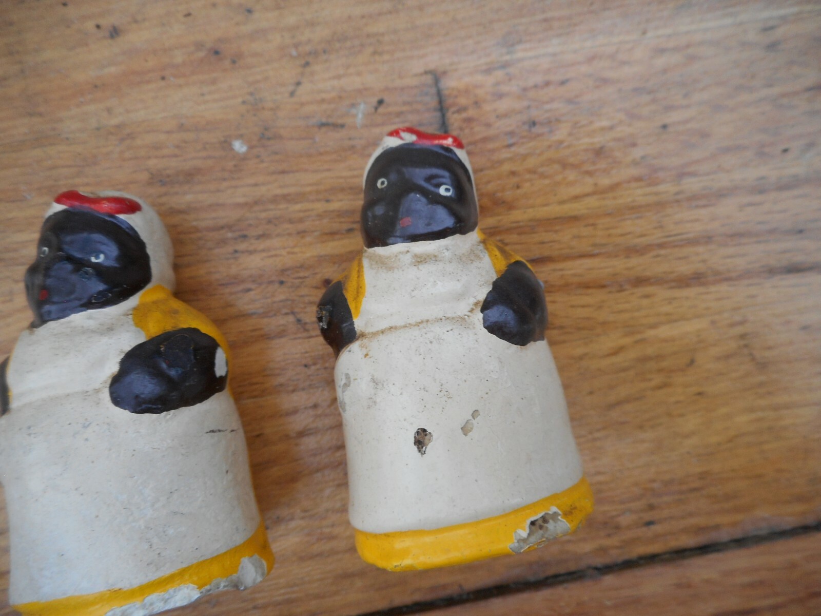 Vintage Black Americana Mammy Aunt Jemima Salt Pepper Shakers Rare