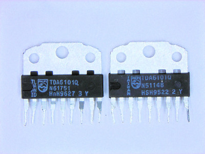 TDA6101Q  ''Original'' Philips  9P ZIP IC with heat sink tab  2  pcs