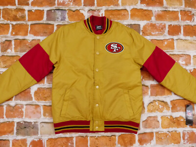 Pre-owned Nfl San Francisco 49ers Usa Vintage Jacket Forty Niners Gold  Size Xs In Gold Bronze