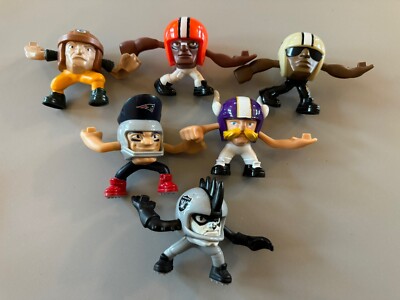 Lot of 6 2013 NFL Rush Zone McDonald's Happy Meal Figure Collection