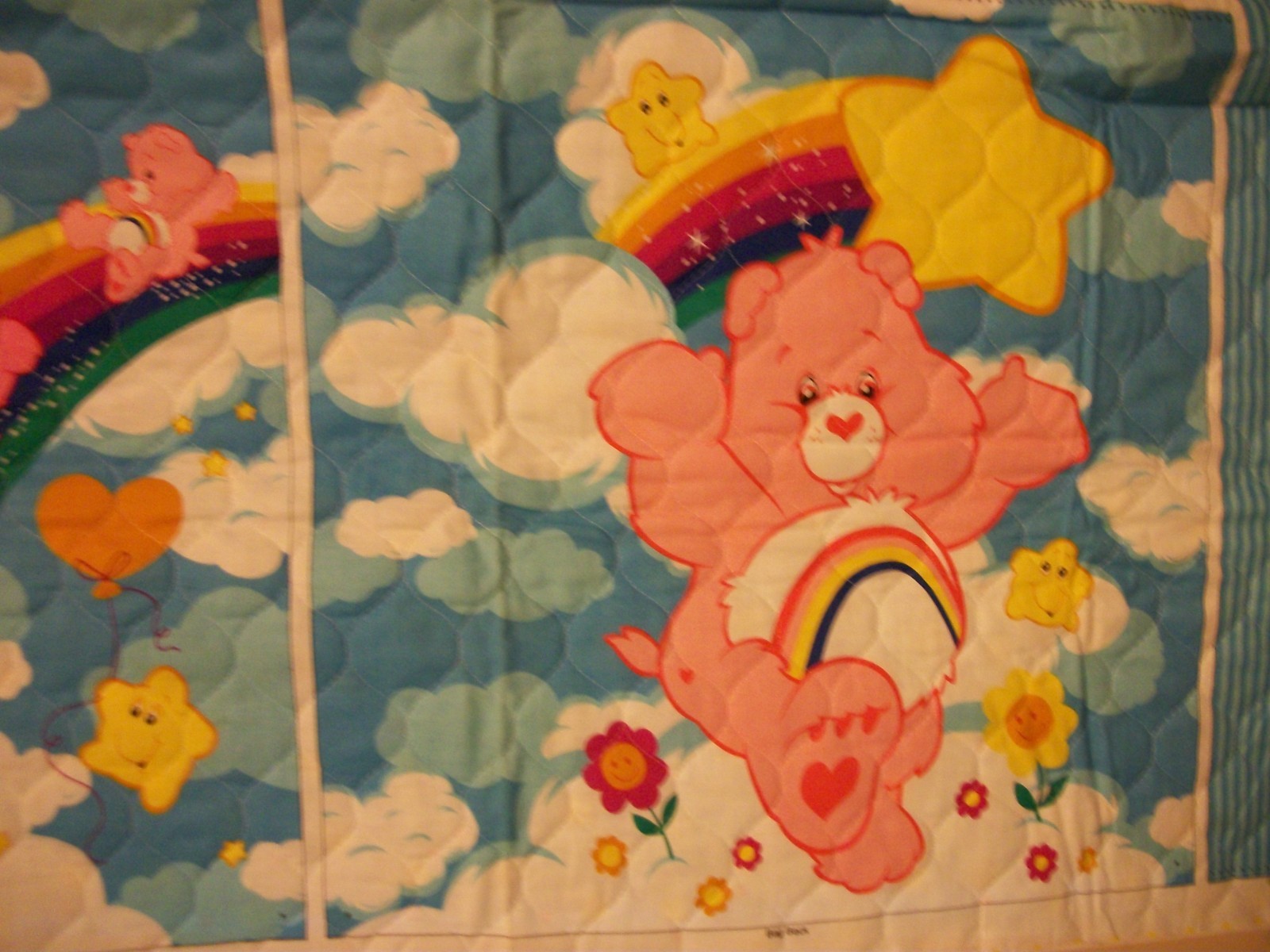 Care Bears 2004 Take Along Tote Bag for  VIP Fabric Panel by Cranston  Quilted