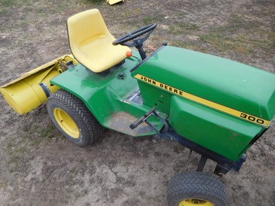 VERY Nice John Deere 300 Garden Tractor w/ Tiller