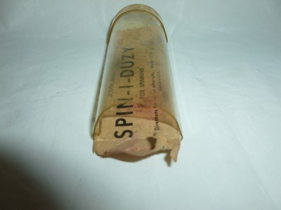 Vintage EMPTY South Bend SPIN-I-DUZY Plastic Tube  Lot J-593