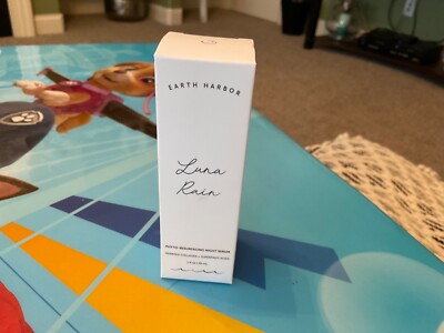 Earth Harbor LUNA RAIN Phyto-Resurfacing Night Serum, 1oz/30mL Full Size NEW