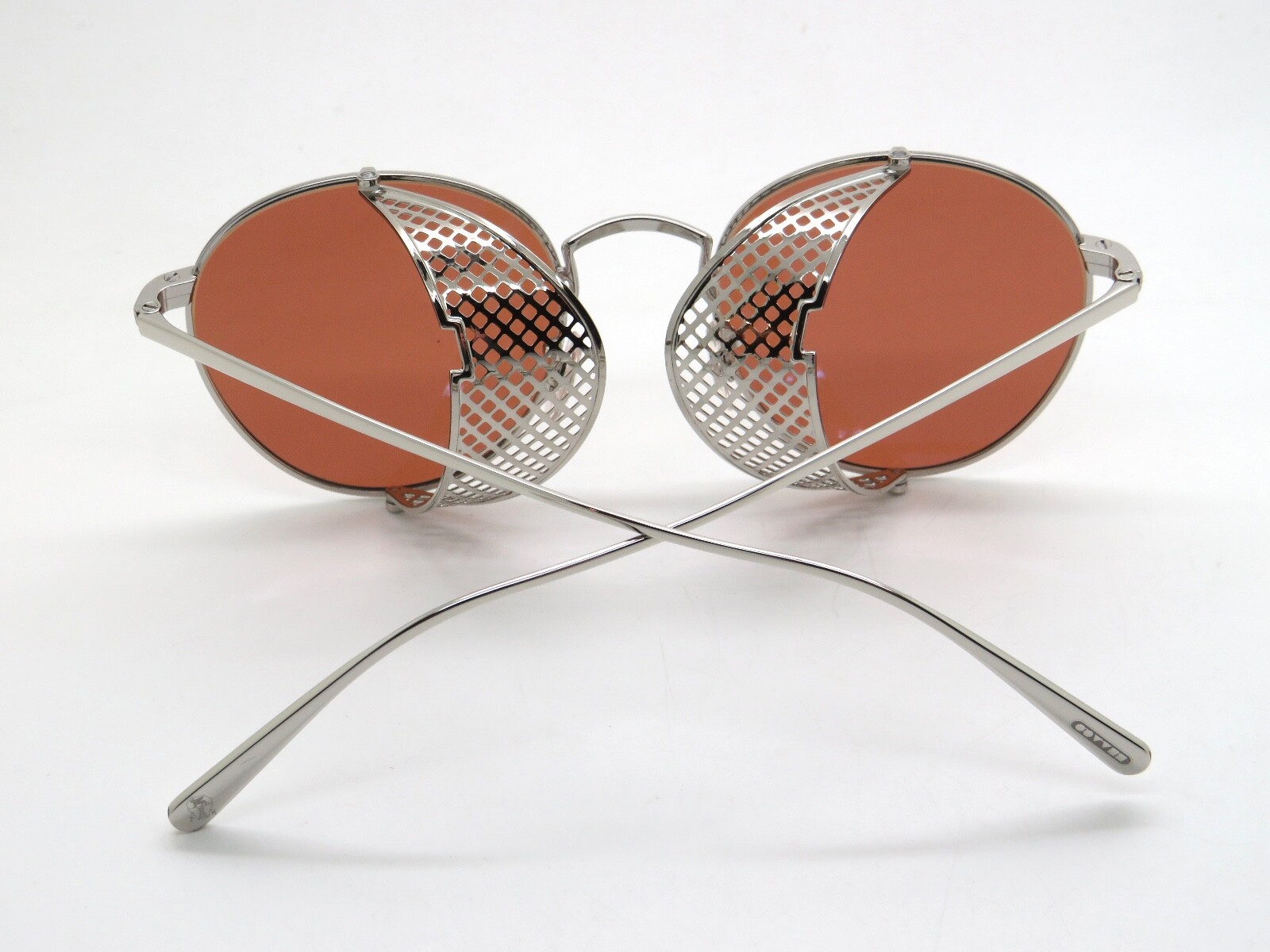 Pre-owned Oliver Peoples Brunello Cucinelli Ov1323s 503653 Cesarino-m Silver Sunglasses In Orange
