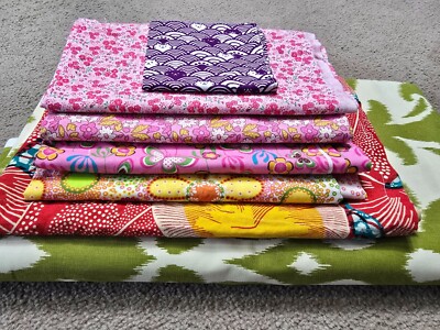 Fabric Bundle Quilting Floral & Geometric Patterns 7 sq yd Lot