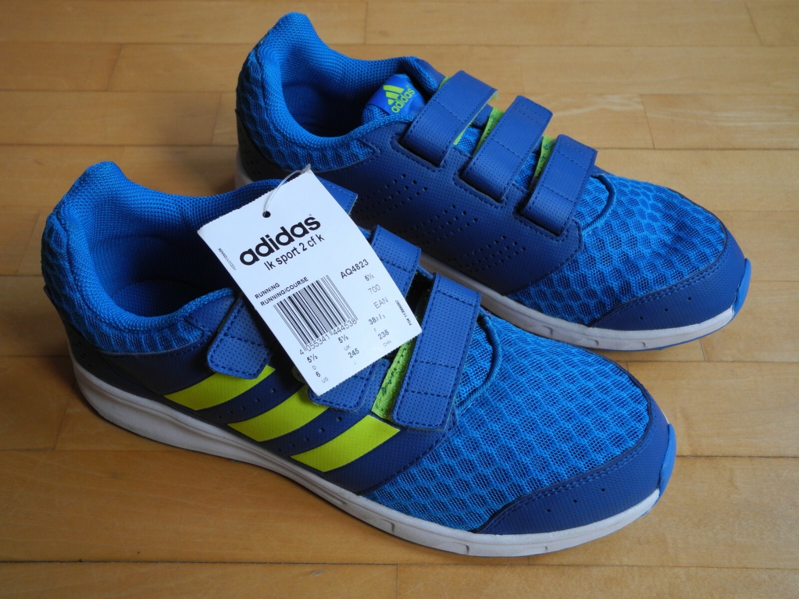 Adidas Schuhe Sport Running blau Jungen Gr. 38 2/3 neu mit Etikett