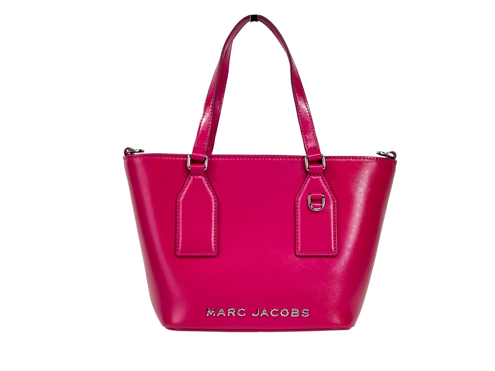 Marc Jacobs Small Black Saffiano Leather Tote Crossbody Bag
