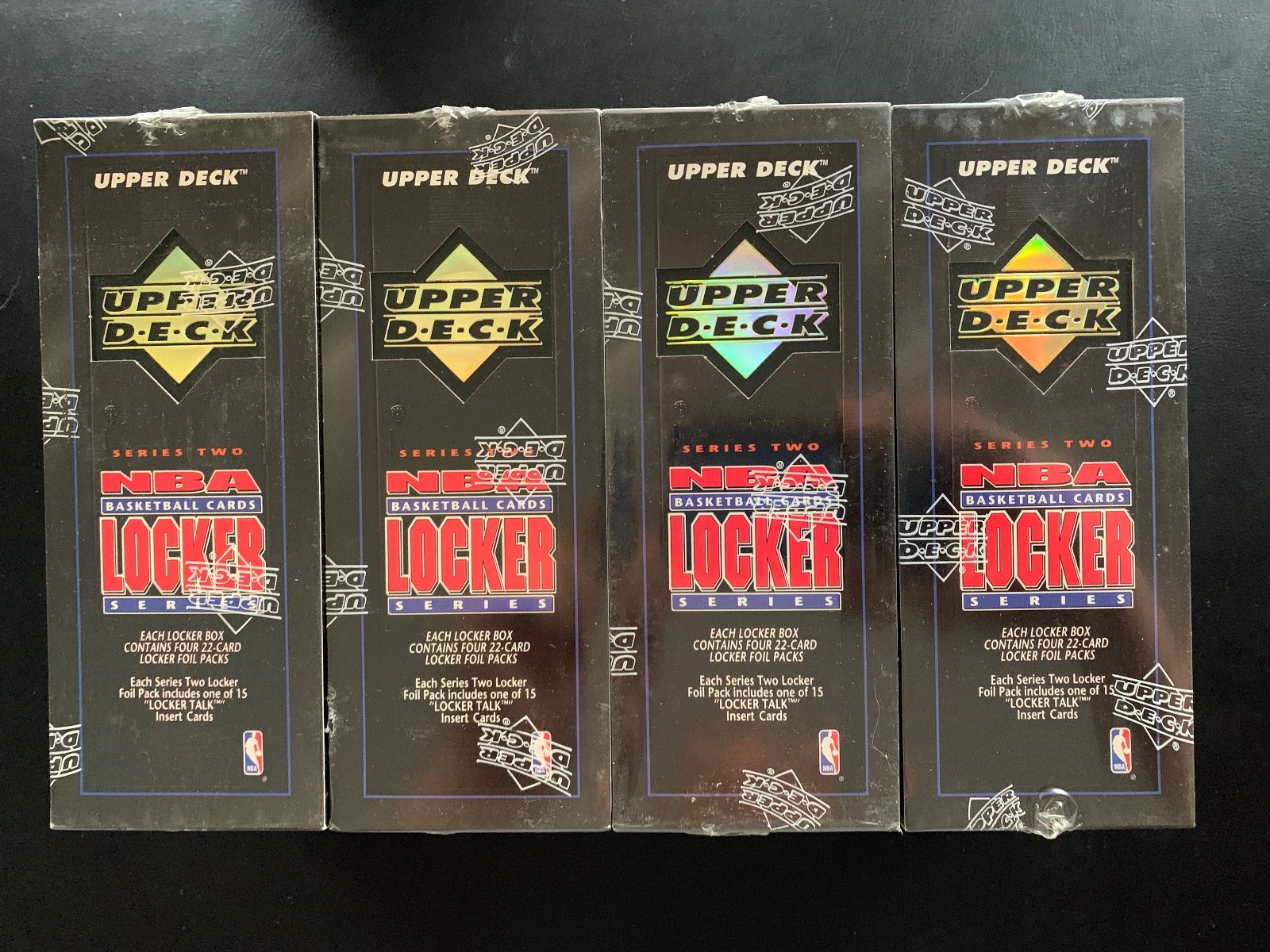 1993 Upper Deck Series 2 NBA Basketball Locker Box Lot Of 4